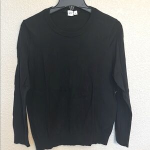 GAP Jet Black Crew Neck Top